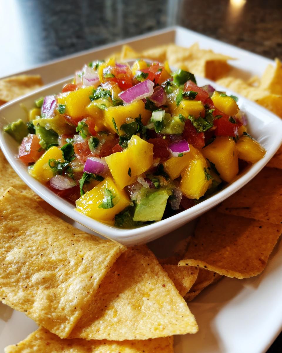 Avocado & Mango Salsa with Tortilla Chips - detail 2