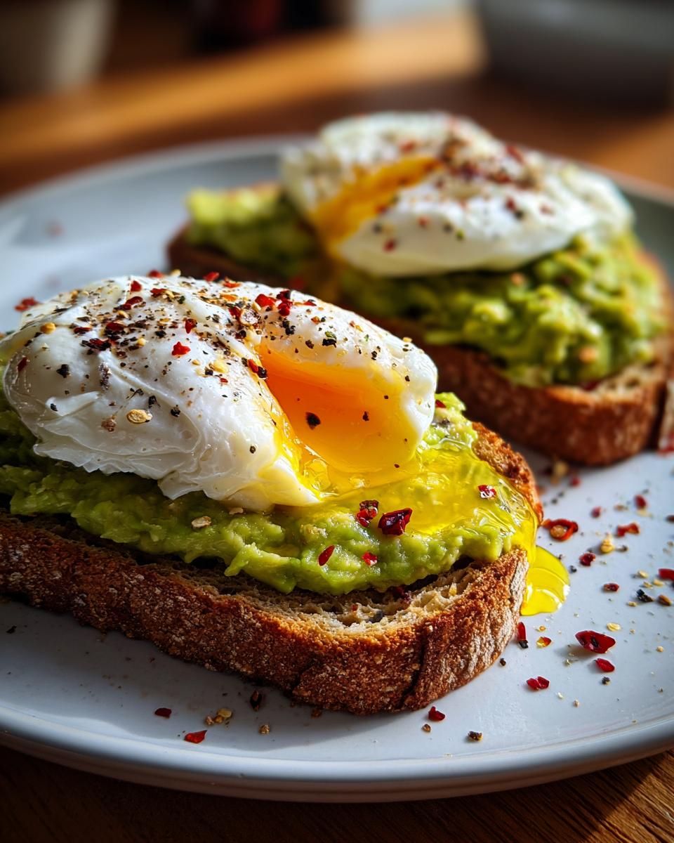 Avocado Toast with Poached Egg - detail 1