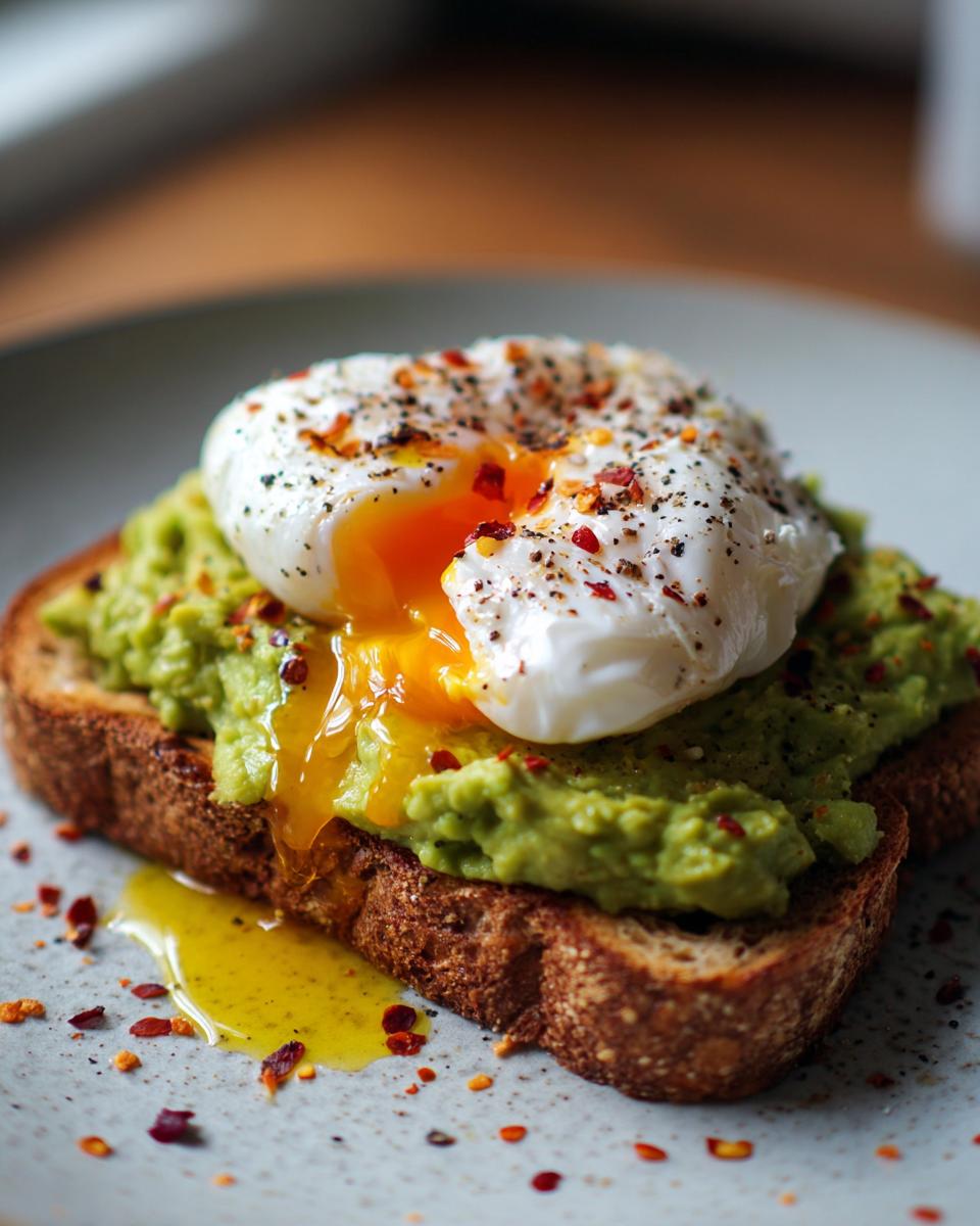 Avocado Toast with Poached Egg - detail 2
