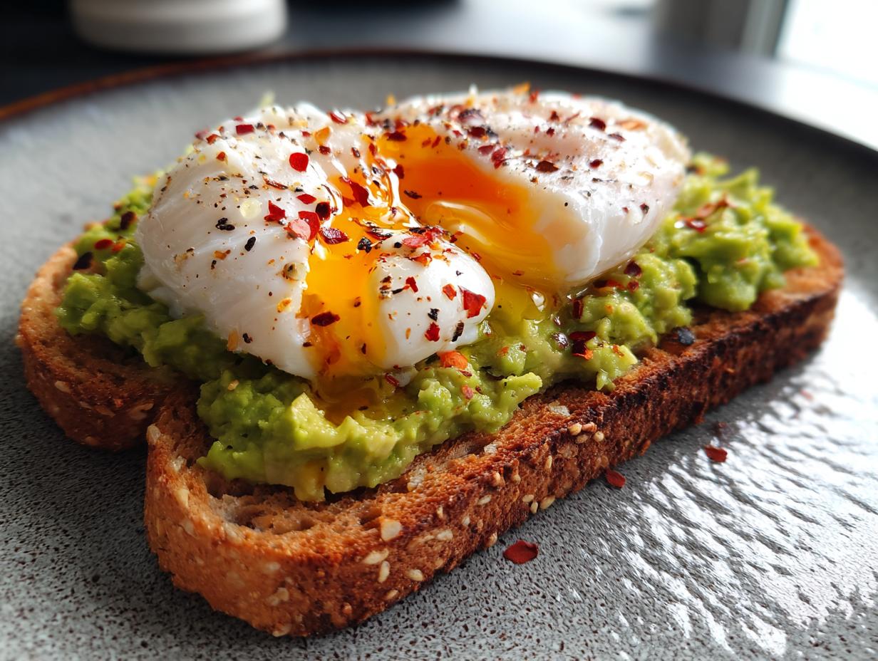 10-Min Avocado Toast with Poached Egg You’ll Crave Daily