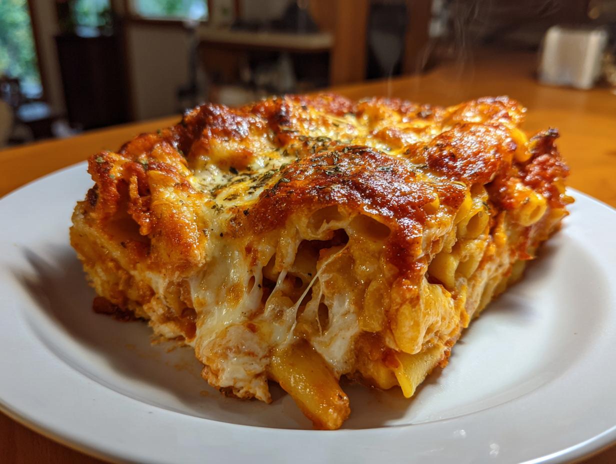 1-Pan Baked Ziti Casserole – Cheesy Bliss in Minutes