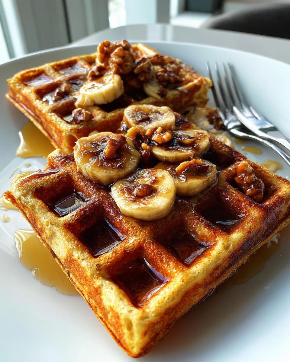 Banana Nut Waffles - detail 2