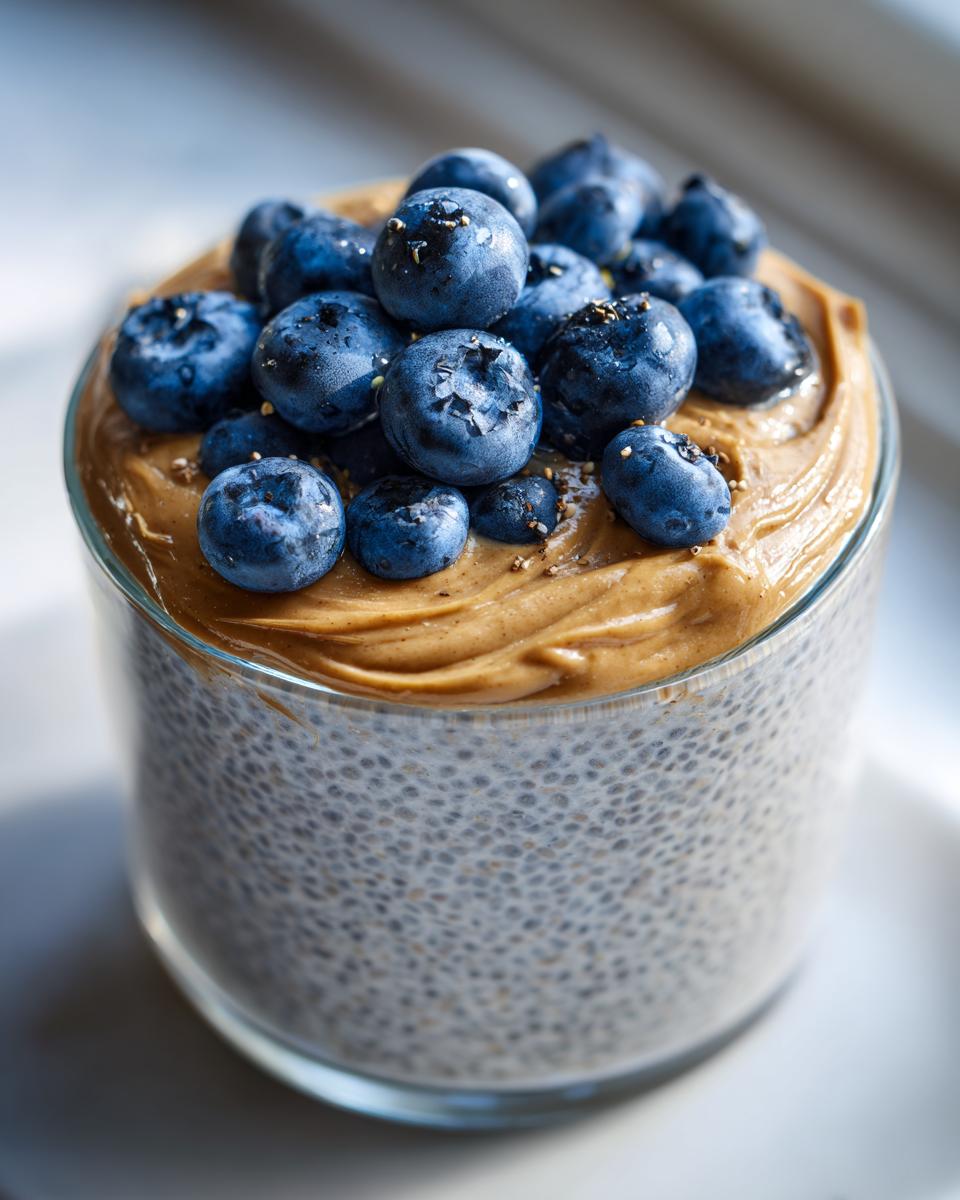 Blueberry & Peanut Butter Chia Pudding - detail 2