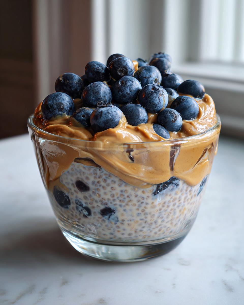 Blueberry & Peanut Butter Chia Pudding - detail 3
