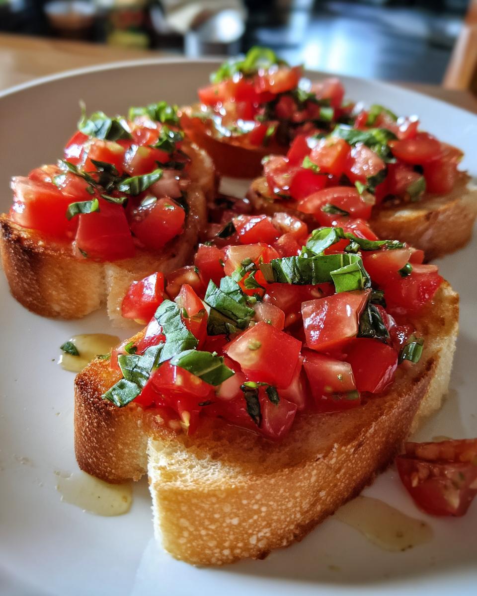 Bruschetta with Fresh Tomatoes & Basil - detail 2