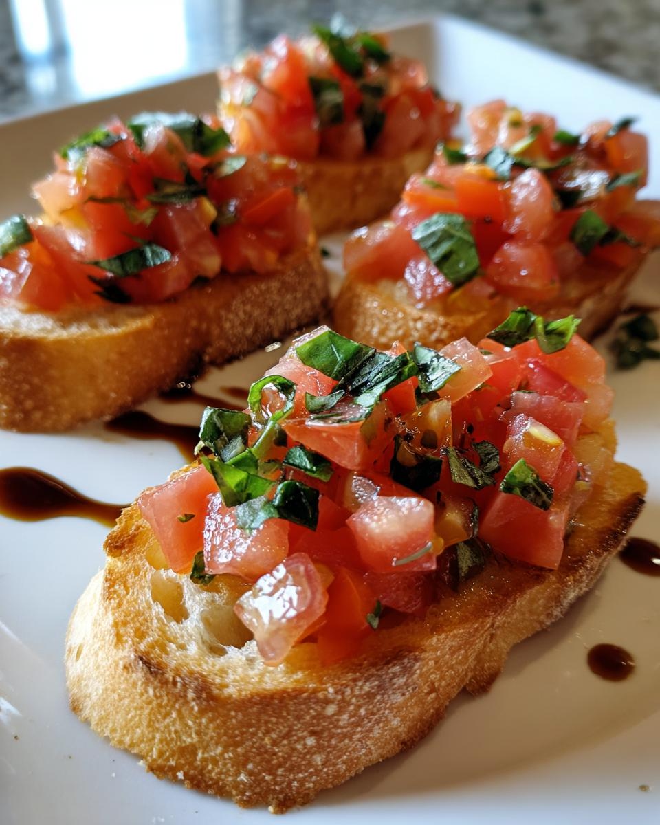 Bruschetta with Fresh Tomatoes & Basil - detail 3