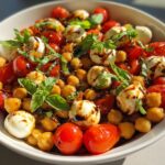 Caprese Chickpea Salad