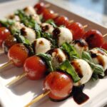 Caprese Skewers with Balsamic Glaze
