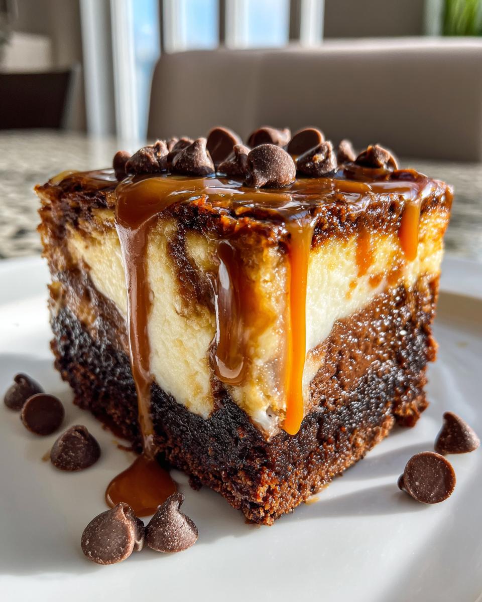 Caramel Brownie Cheesecake - detail 3
