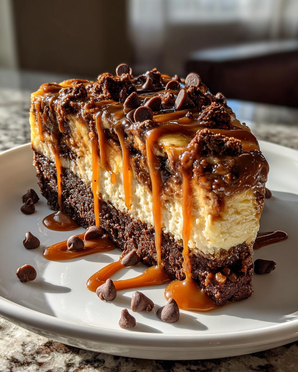 Caramel Brownie Cheesecake - detail 4