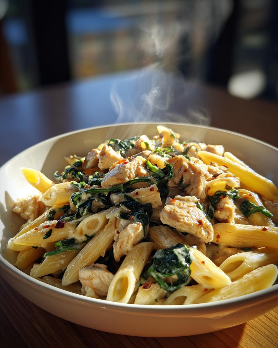 Chicken & Spinach Skillet Pasta - detail 1