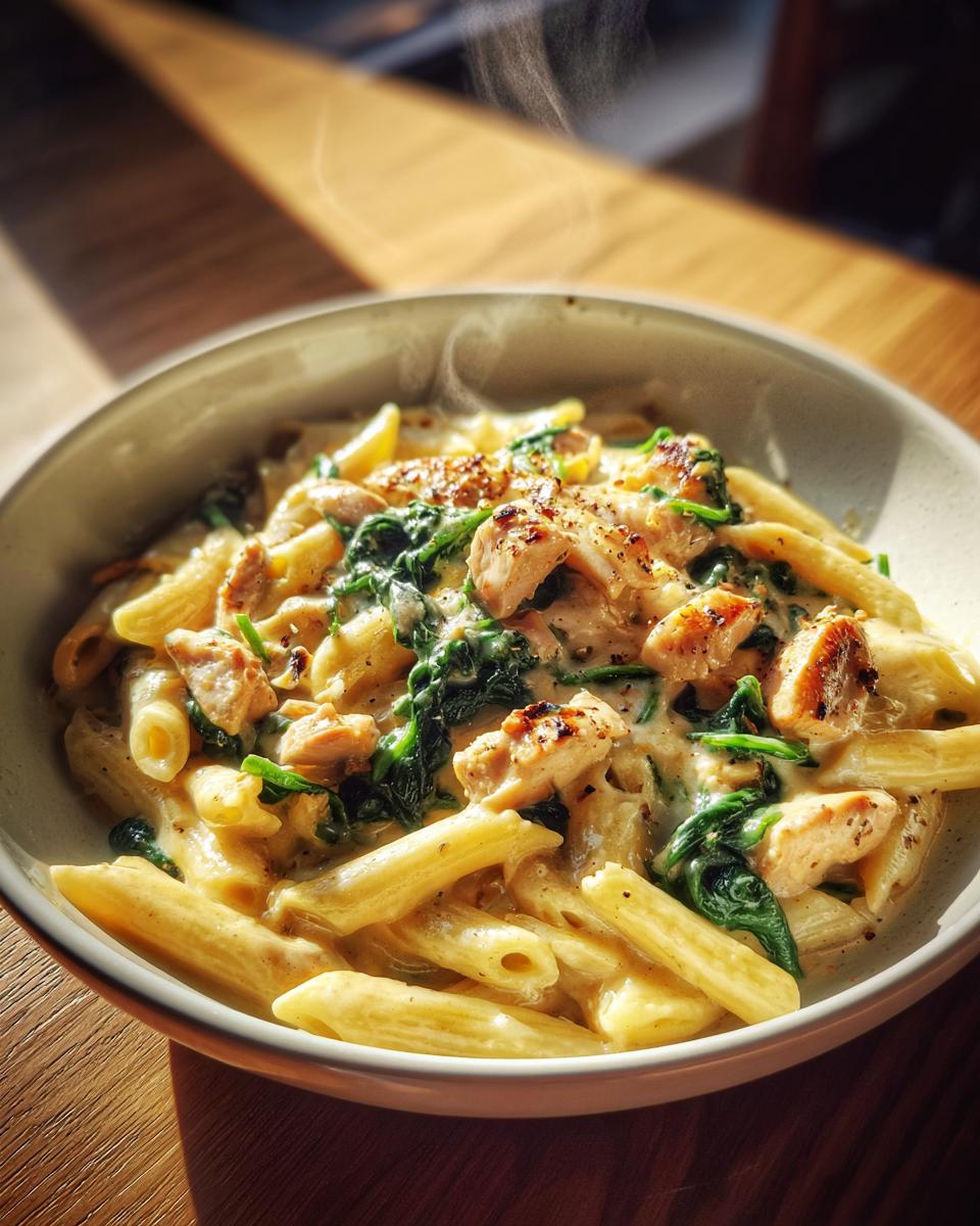 Chicken & Spinach Skillet Pasta - detail 2