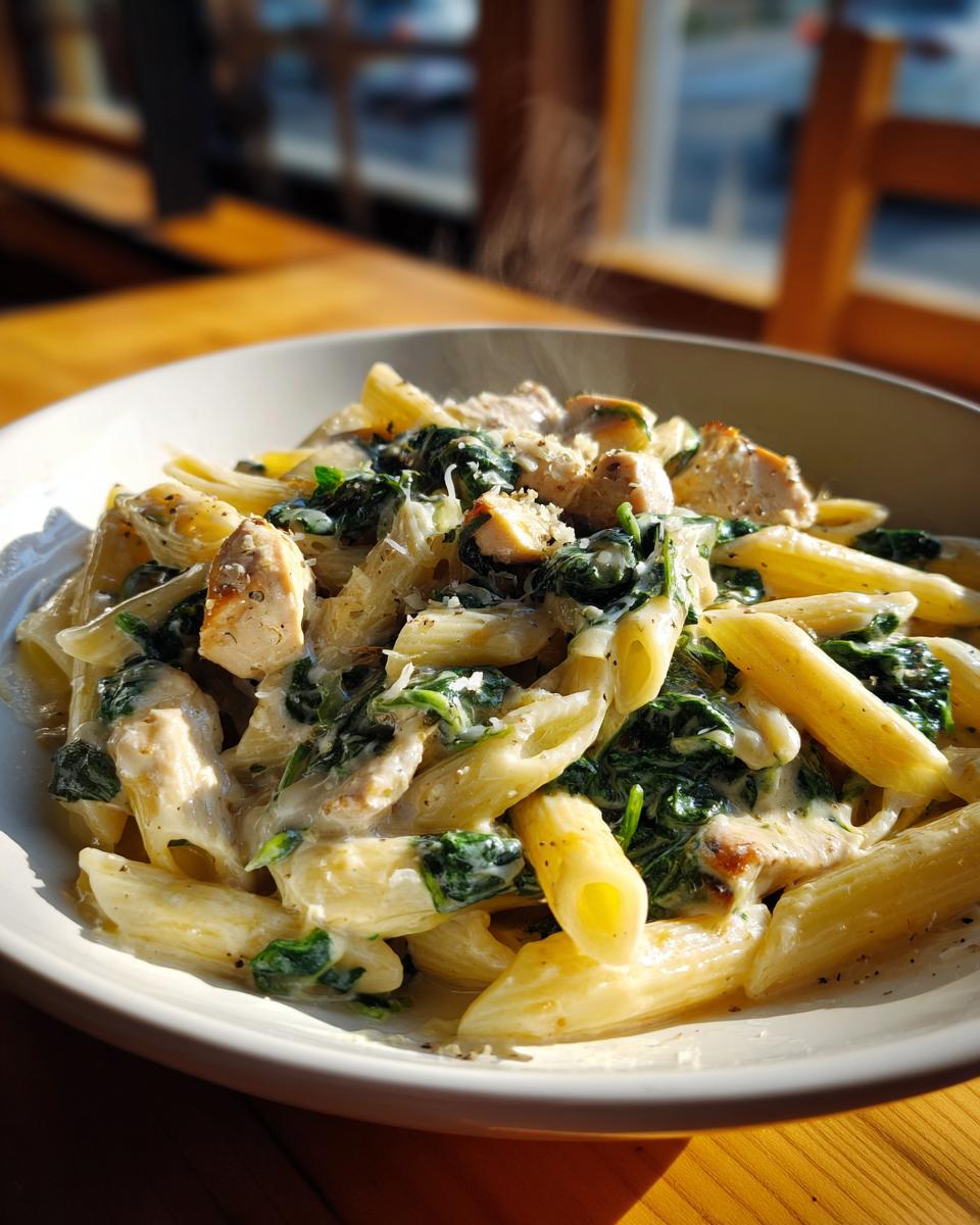 Chicken & Spinach Skillet Pasta - detail 3