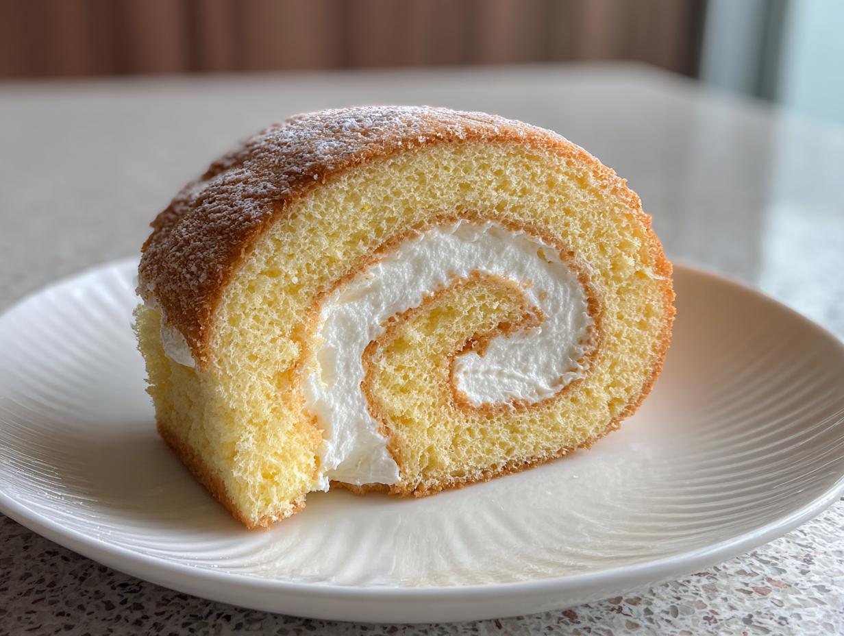 Fluffy Chinese Swiss Roll Recipe in 4 Simple Steps