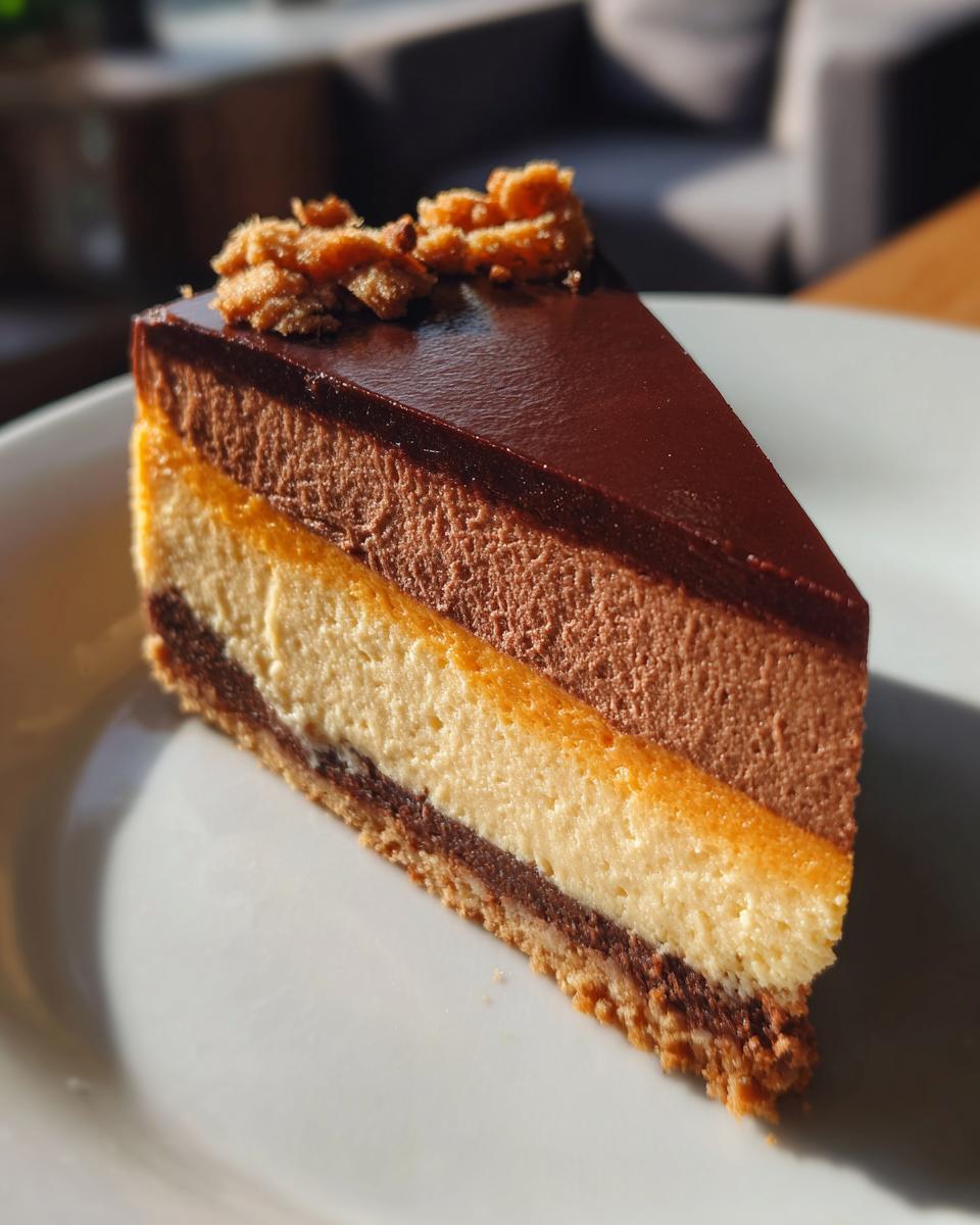 Chocolate Orange Cheesecake - detail 1