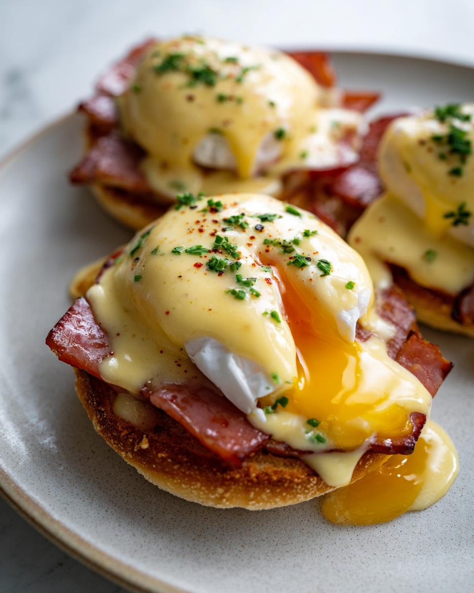 Classic Eggs Benedict with Hollandaise - detail 1