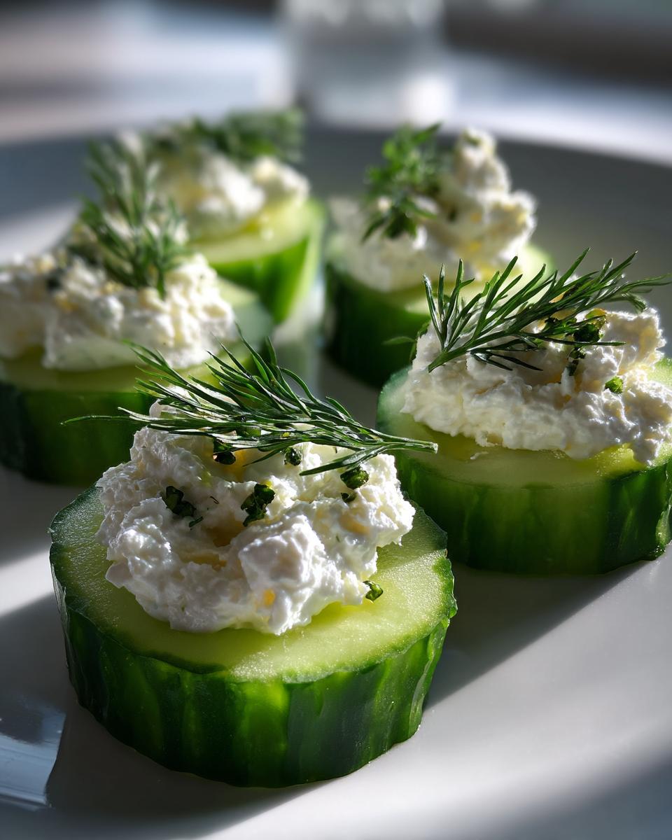 Cucumber Bites with Cream Cheese & Dill - detail 1