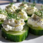 Cucumber Bites with Cream Cheese & Dill