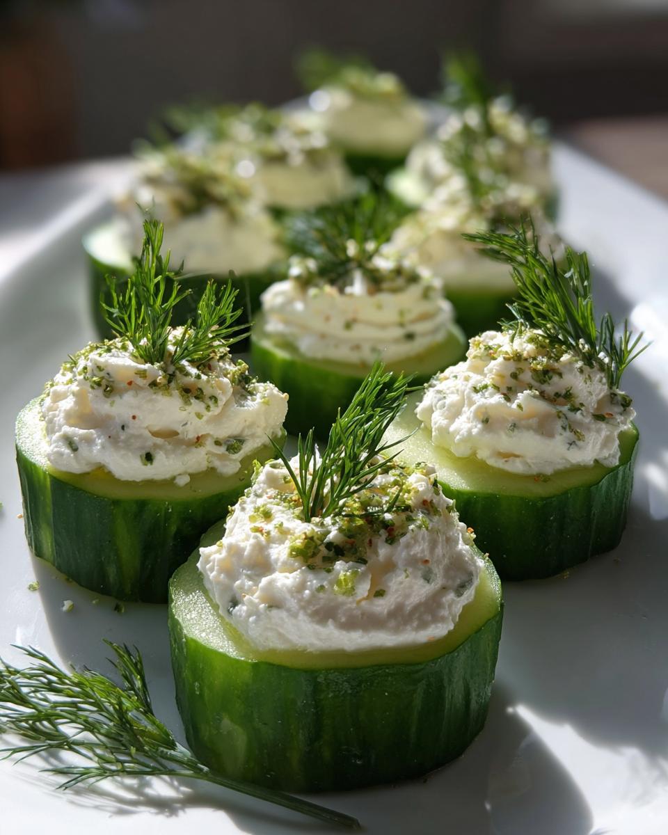 Cucumber Bites with Cream Cheese & Dill - detail 3