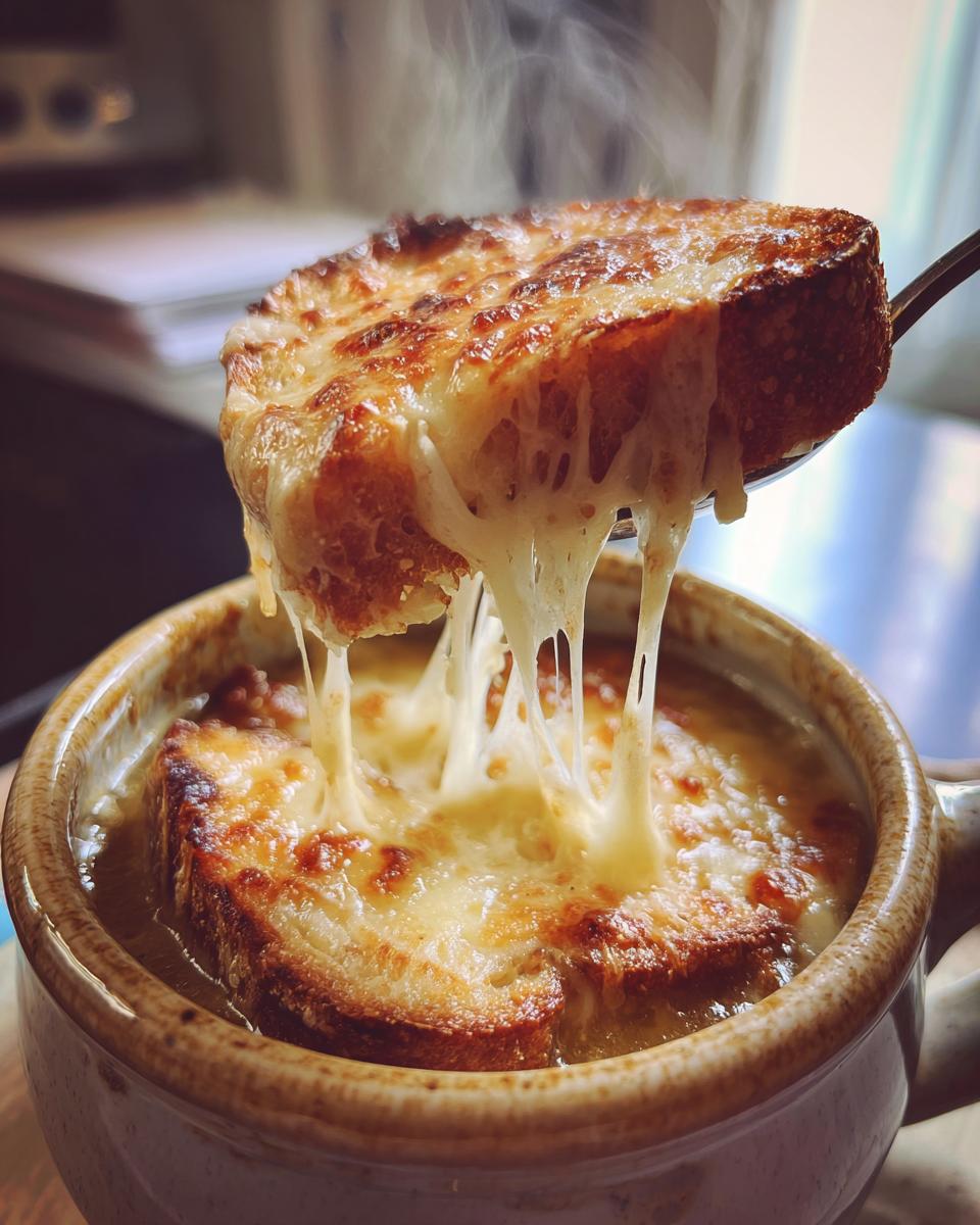 French Onion Soup with Gruyere Toasts - detail 2