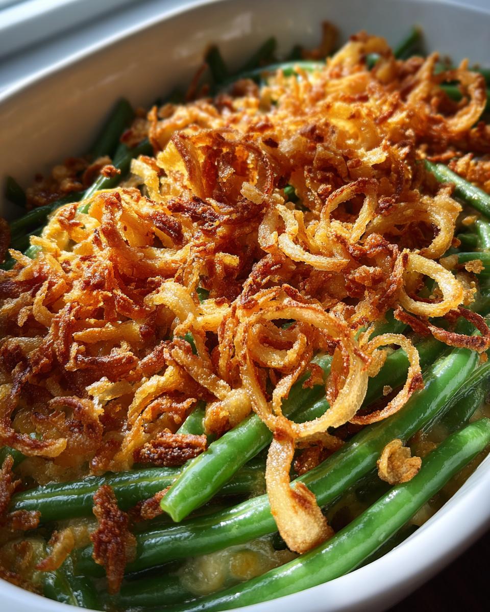 Green Bean Casserole with Crispy Onions - detail 1
