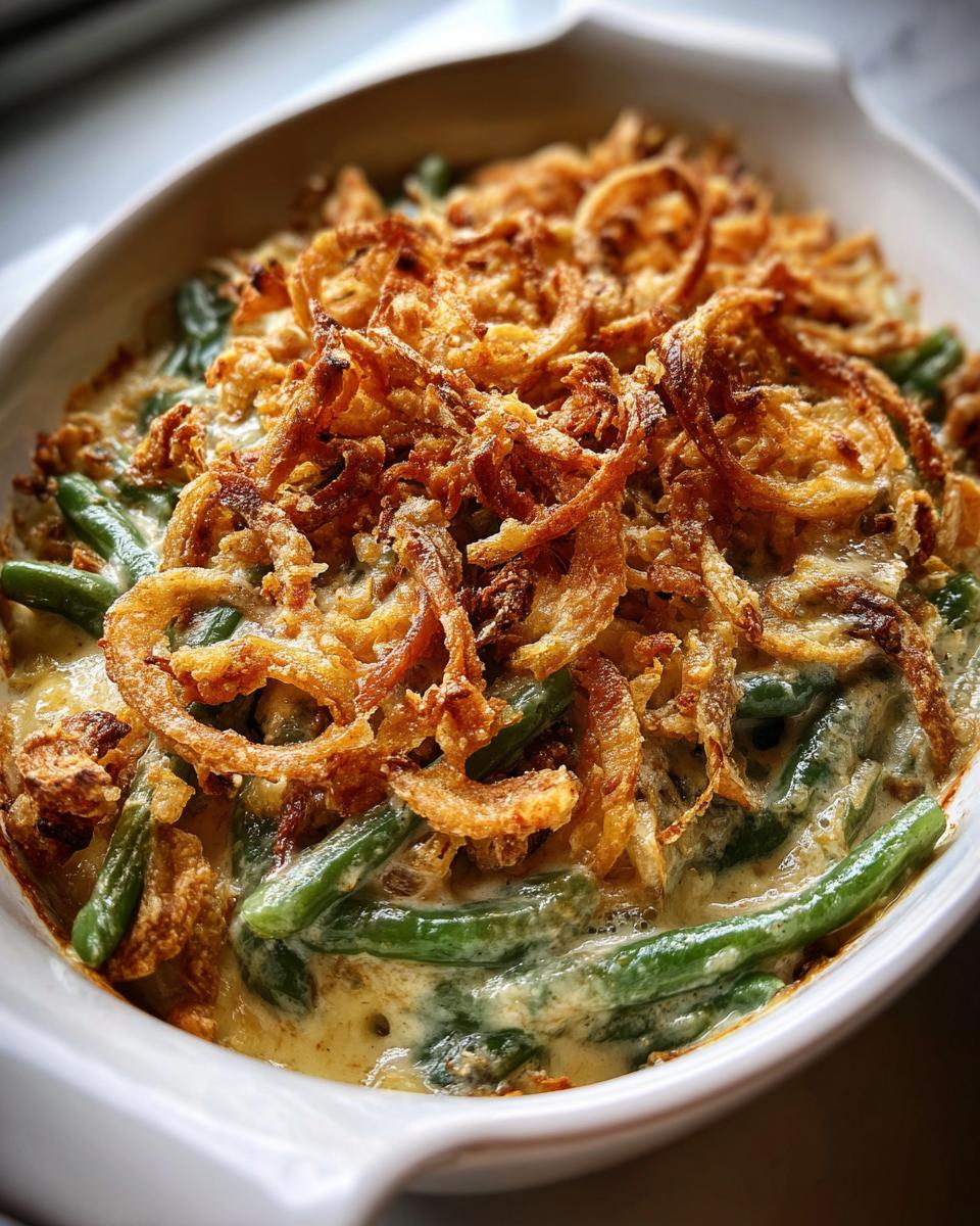 Green Bean Casserole with Crispy Onions - detail 3