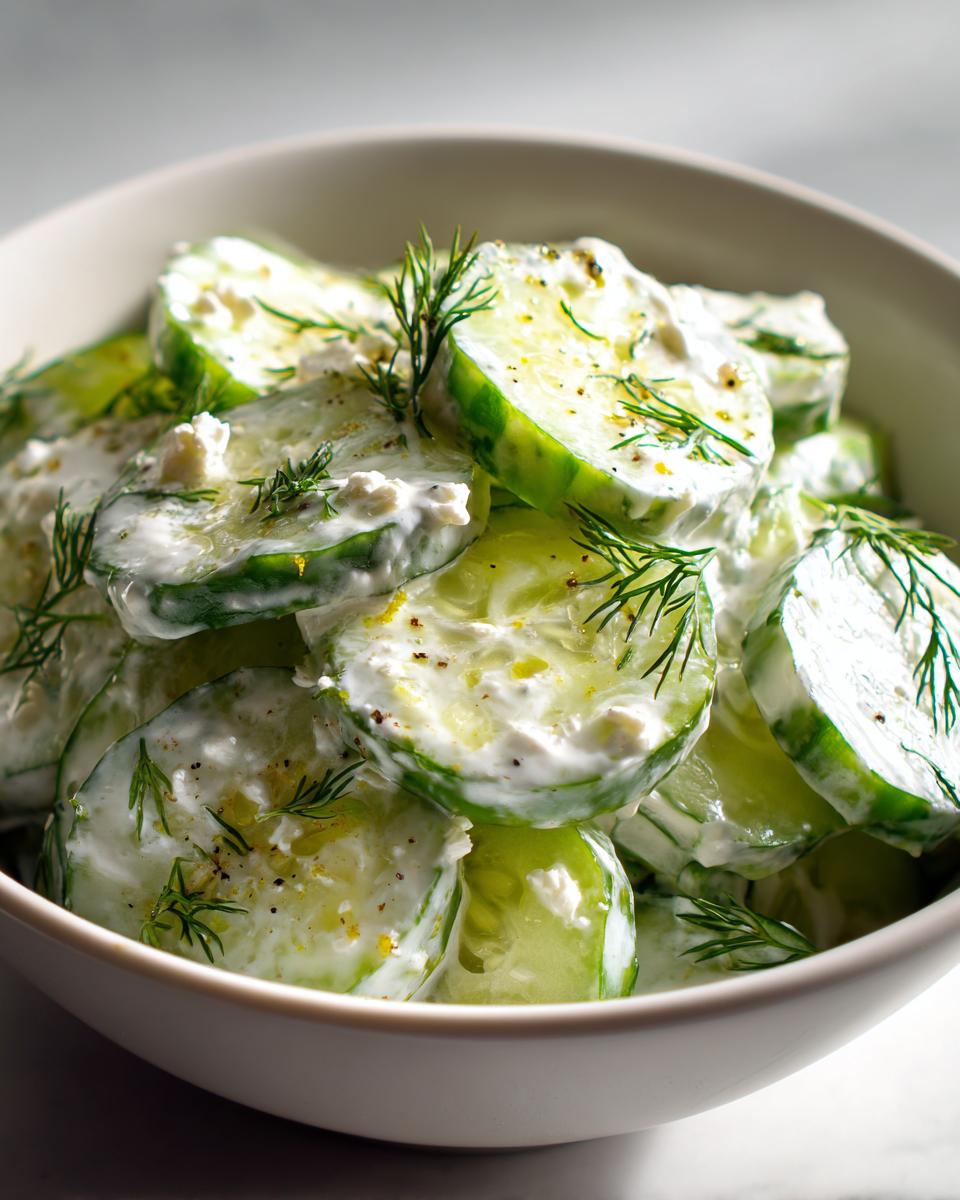 High-Protein Creamy Cucumber Salad - detail 3
