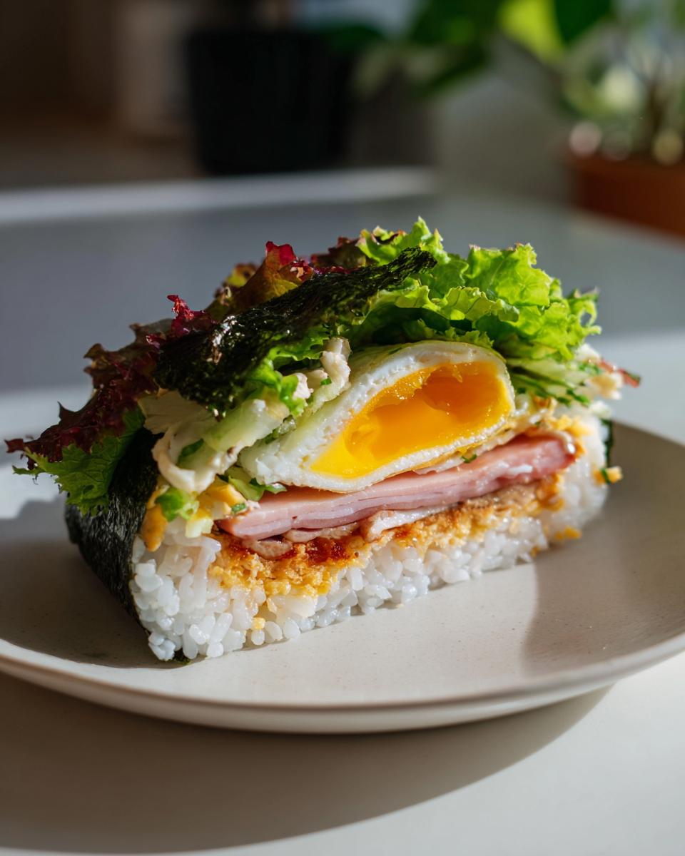 Japanese Onigirazu (Rice Sandwich) - detail 1
