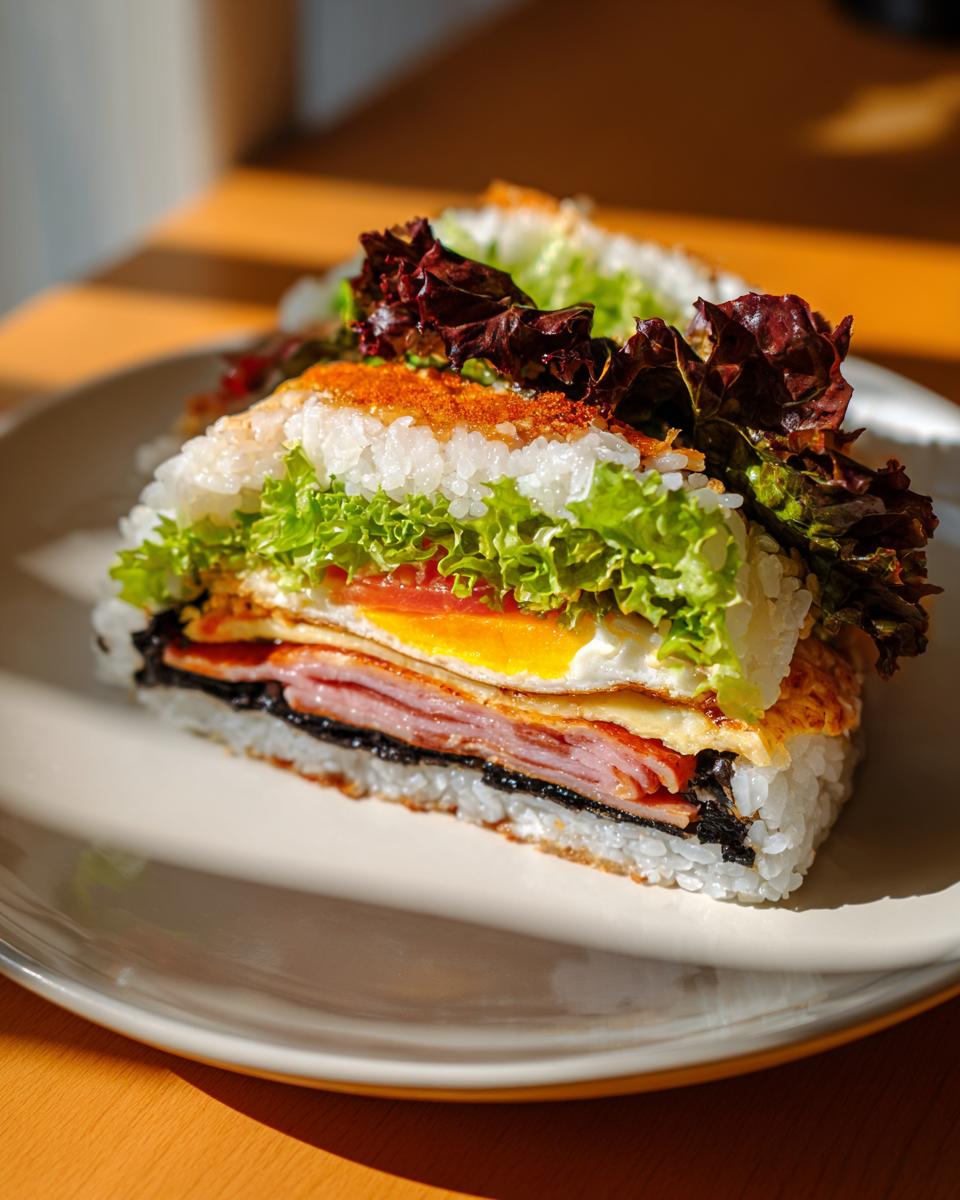 Japanese Onigirazu (Rice Sandwich) - detail 2