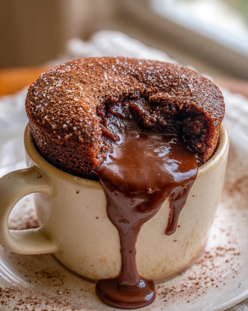 Molten Chocolate Mug Cake - detail 1