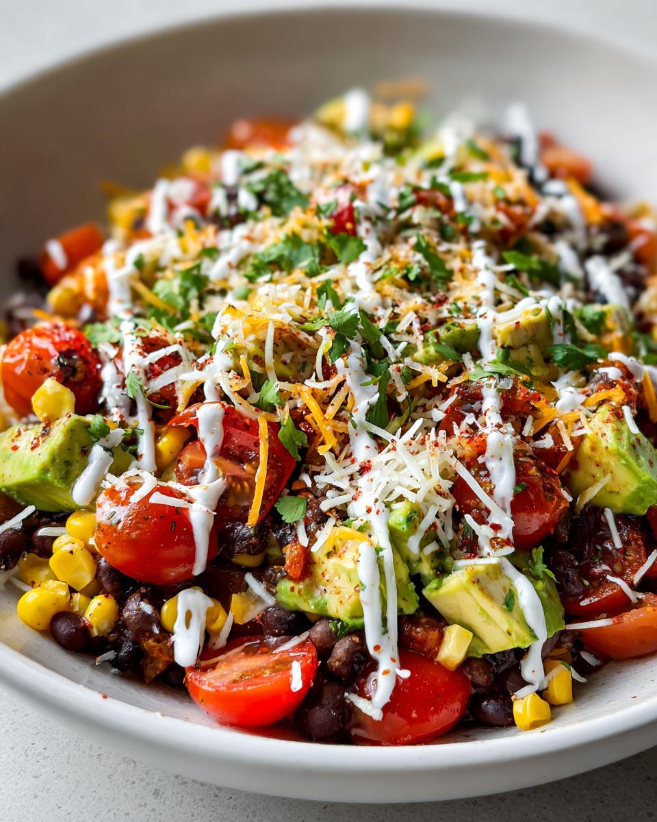No-Cook Black Bean Taco Bowl - detail 1