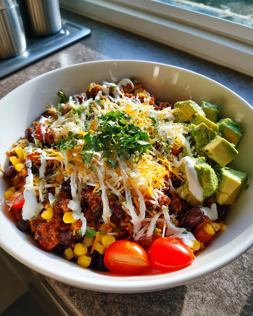 No-Cook Black Bean Taco Bowl - detail 2