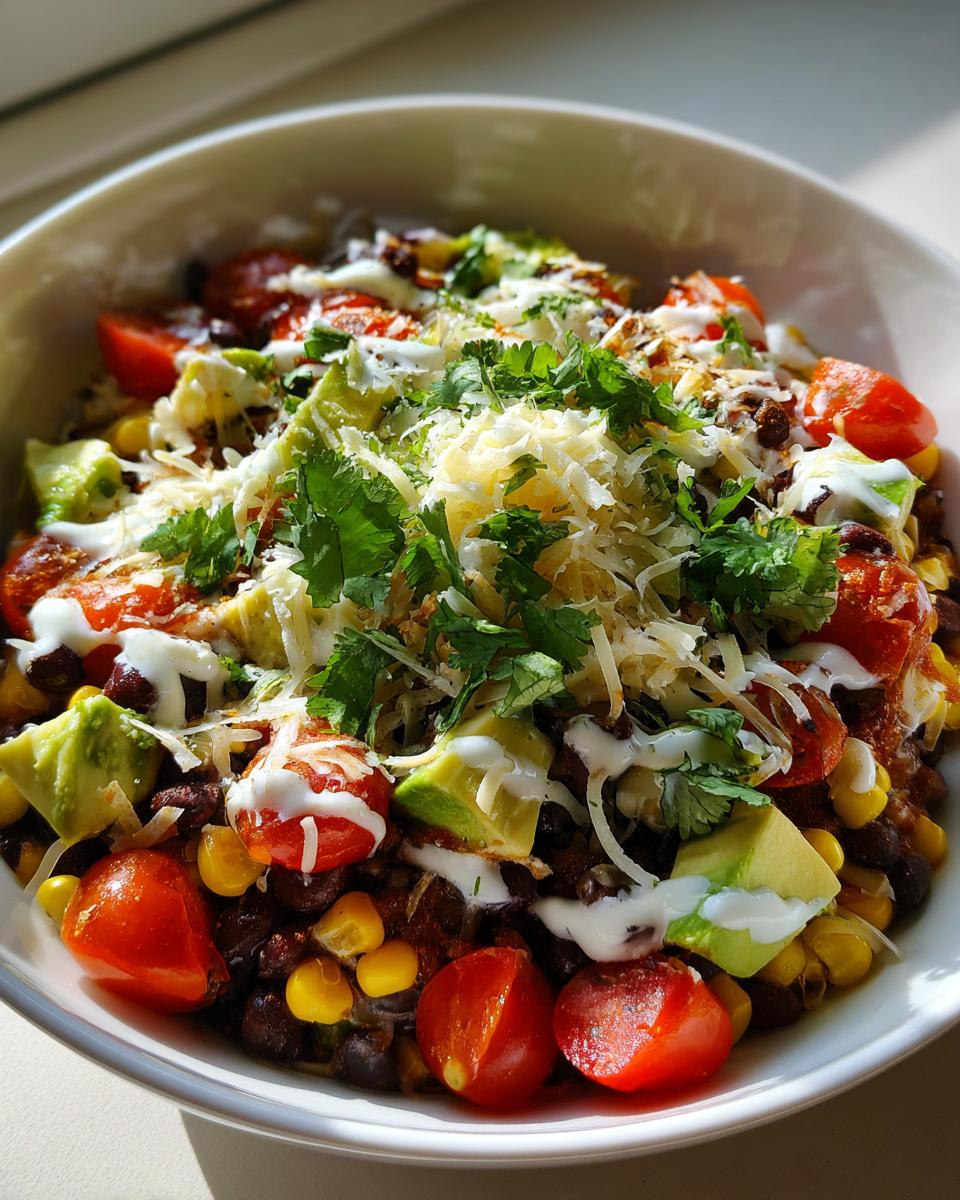 No-Cook Black Bean Taco Bowl - detail 3