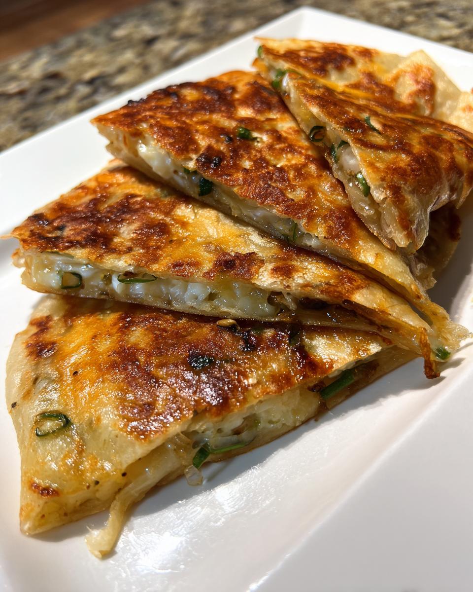 Scallion Pancake Quesadillas - detail 1