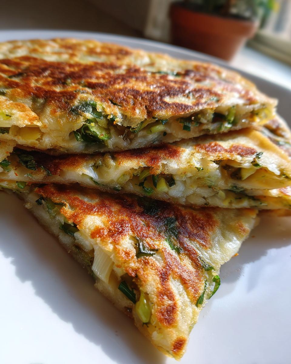 Scallion Pancake Quesadillas - detail 3