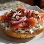 Smoked Salmon Bagel with Cream Cheese