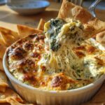 Spinach & Artichoke Dip with Pita Chips