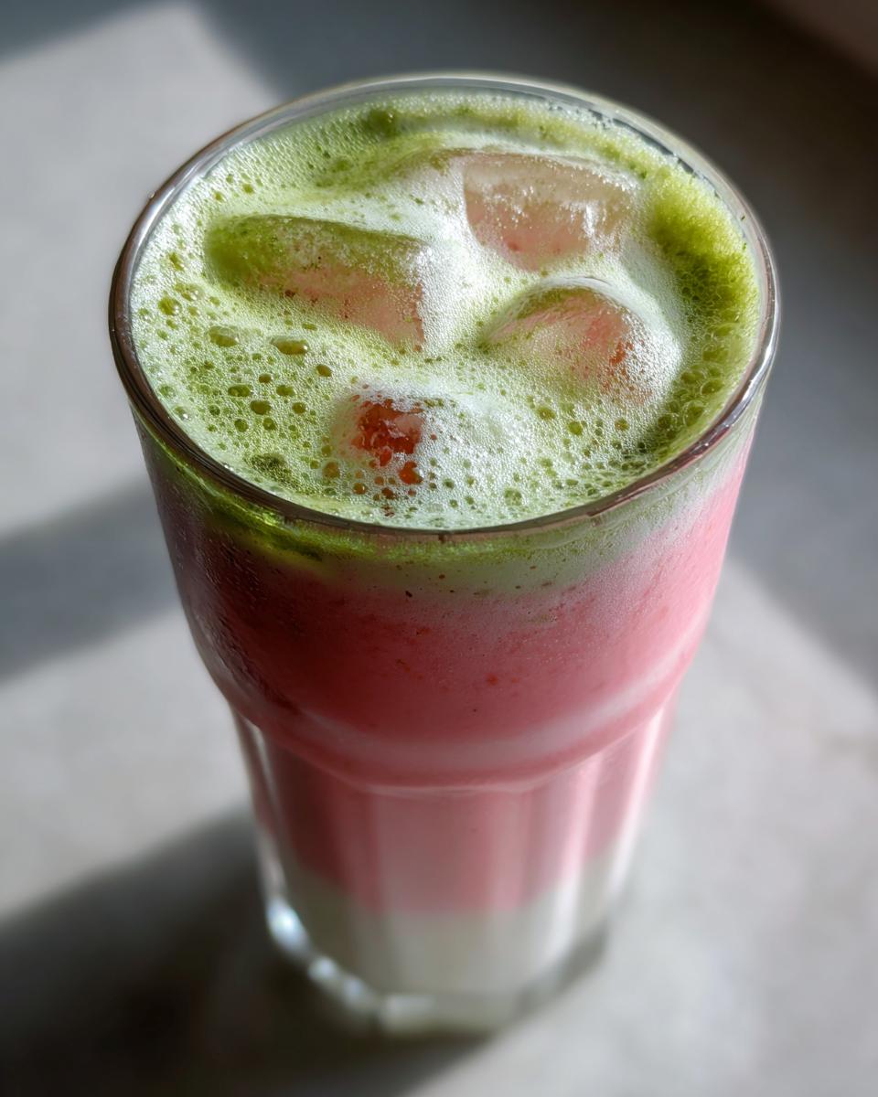 Strawberry Matcha Latte - detail 1