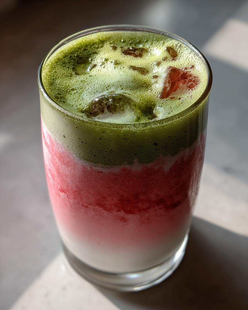 Strawberry Matcha Latte - detail 3