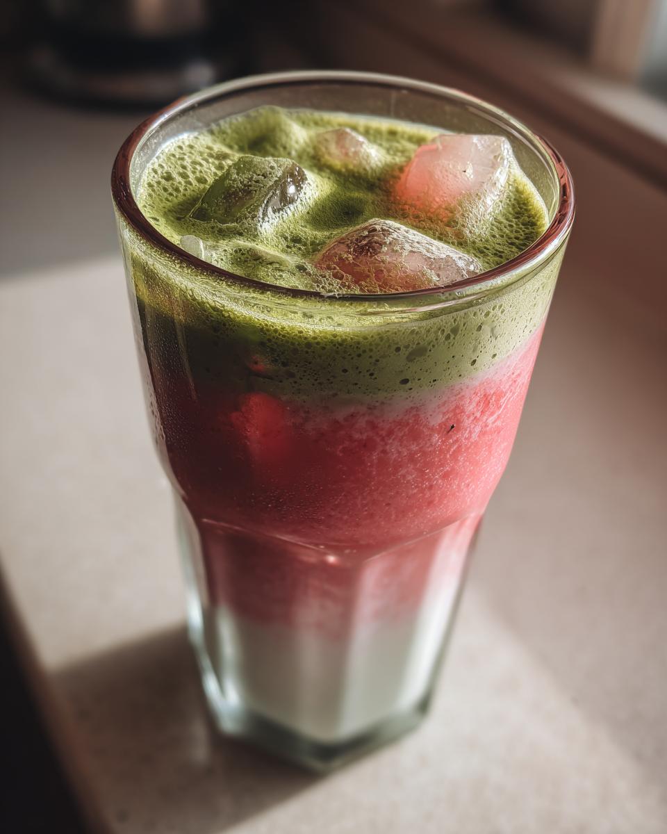 Strawberry Matcha Latte - detail 4
