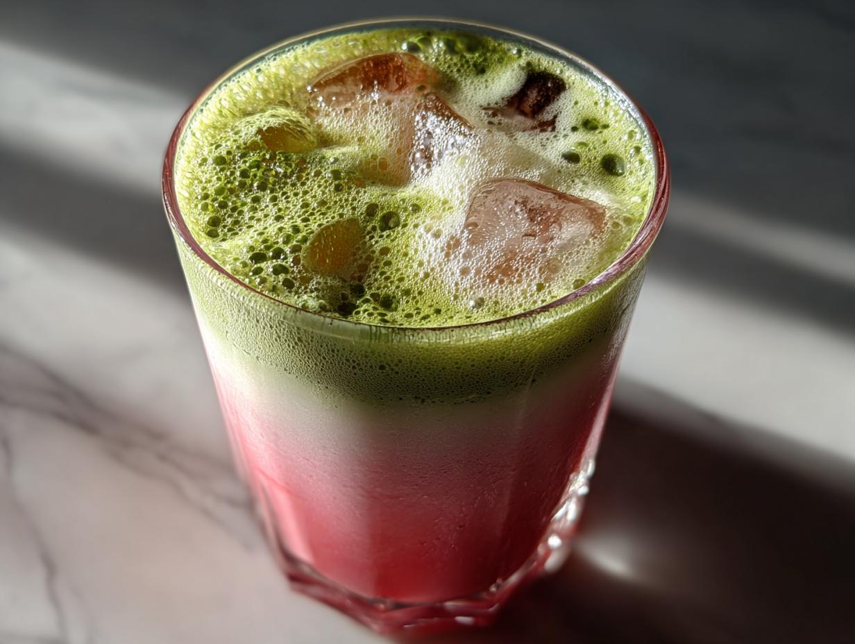 Indulge in This 5-Minute Strawberry Matcha Latte Magic