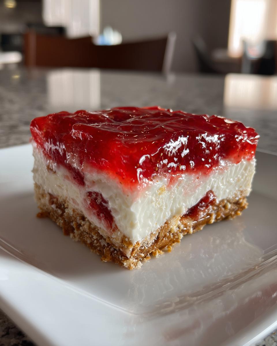 Strawberry Pretzel Salad - detail 2
