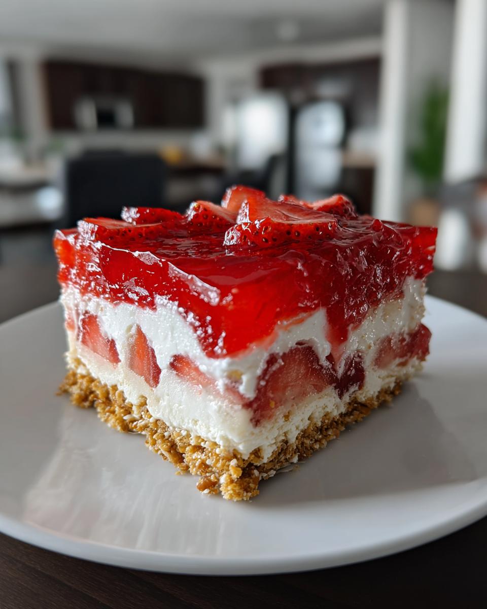 Strawberry Pretzel Salad - detail 3