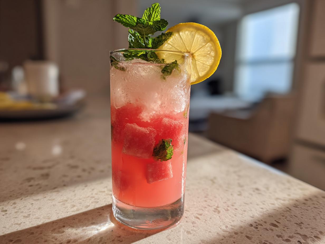 Refreshing Watermelon Lemonade in Just 10 Minutes