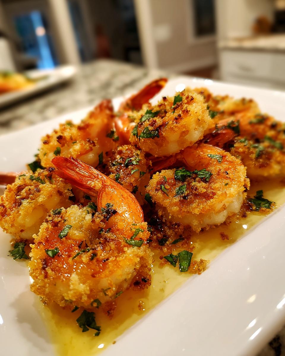 Baked Shrimp Scampi with Parmesan Breadcrumbs - detail 2
