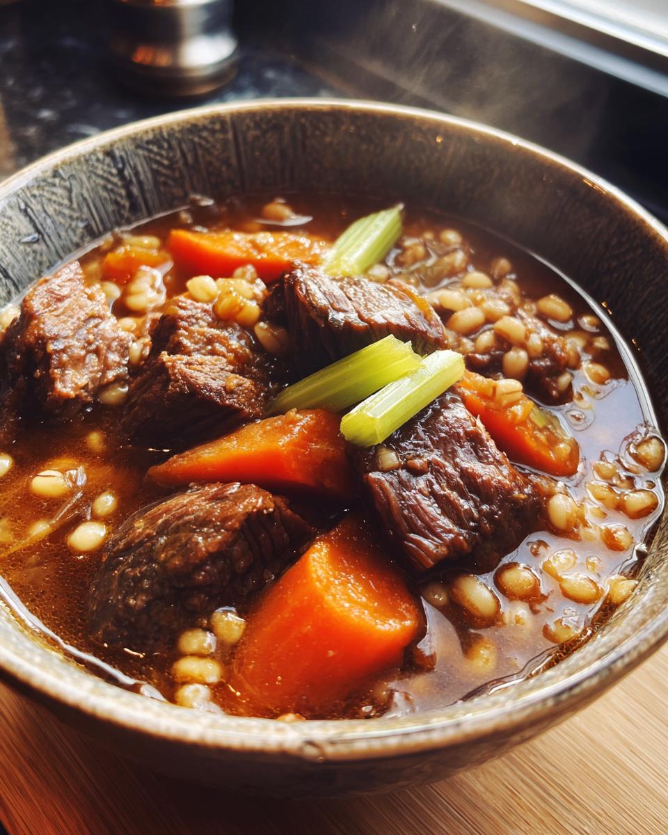 Beef and Barley Stew - detail 1