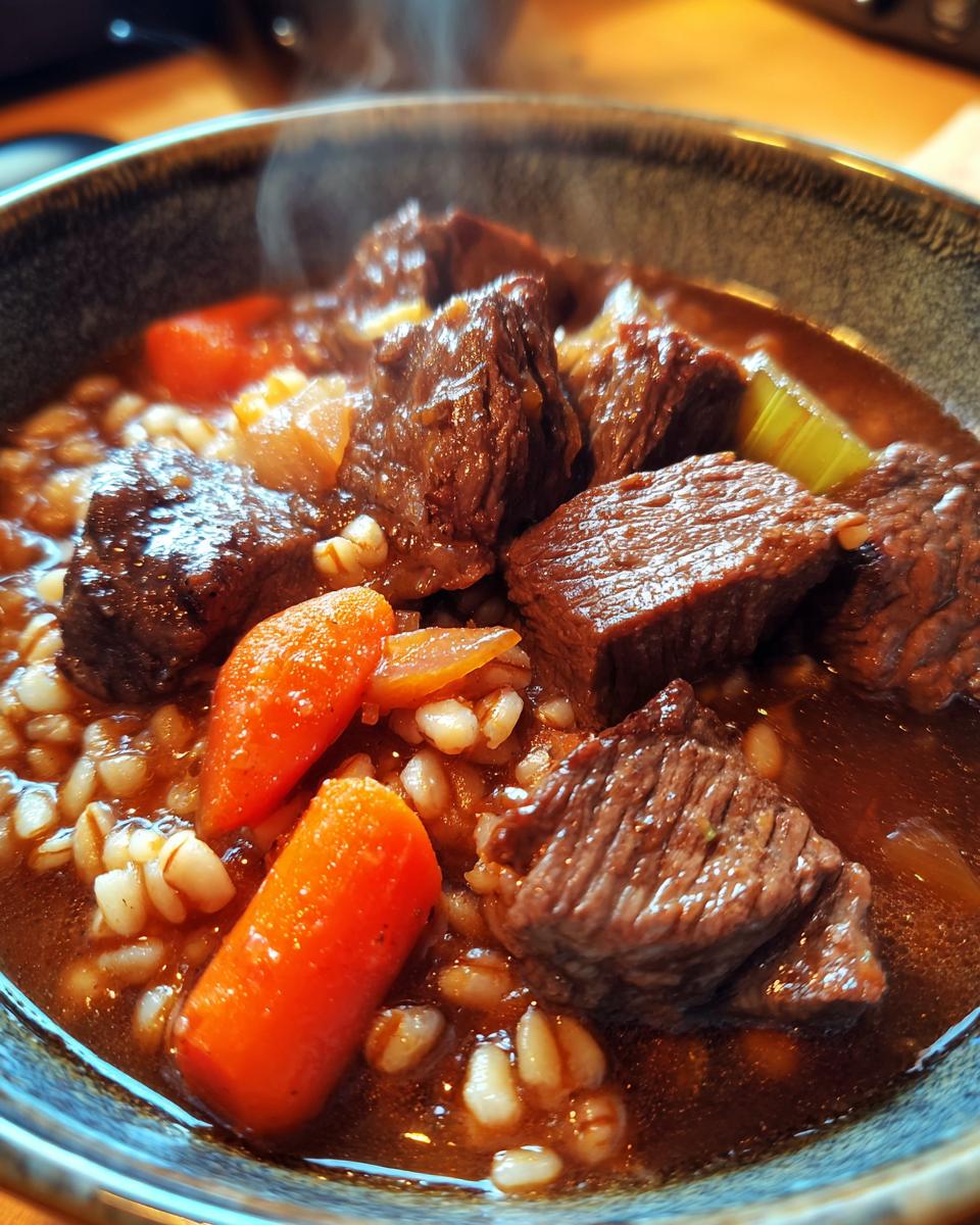 Beef and Barley Stew - detail 3