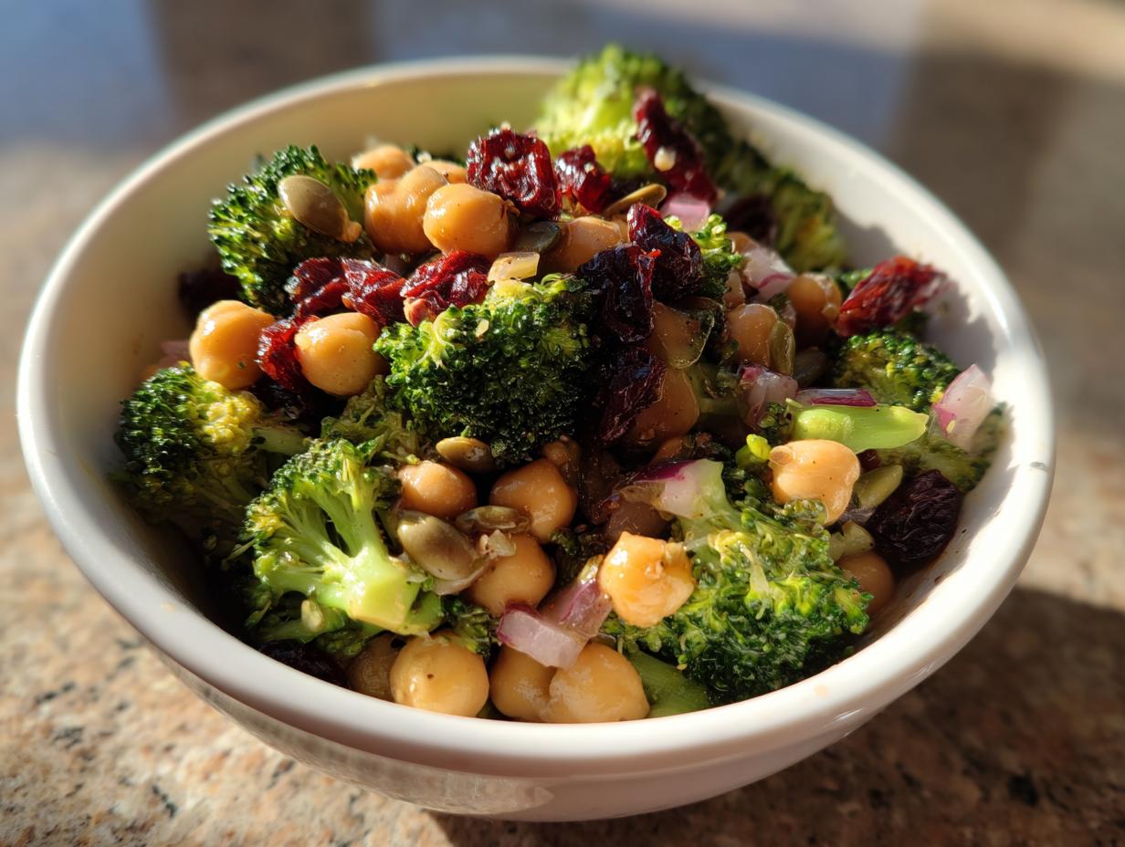 Amazing 10-Minute Broccoli Chickpea Salad Recipe You’ll Love