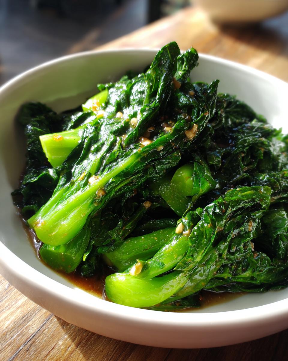 Chinese Lettuce with Oyster Sauce - detail 1