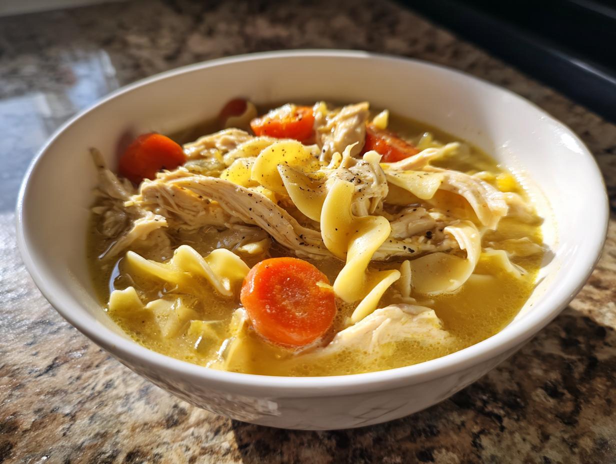 Irresistible Creamy Homestyle Chicken Noodle Soup Recipe in 40 Minutes
